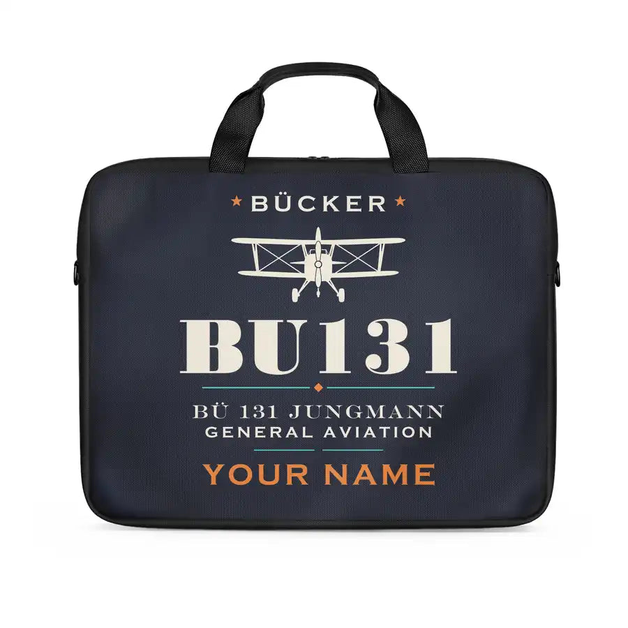 Bücker Bü 131 Jungmann - Heritage + Name - Laptop Bag
