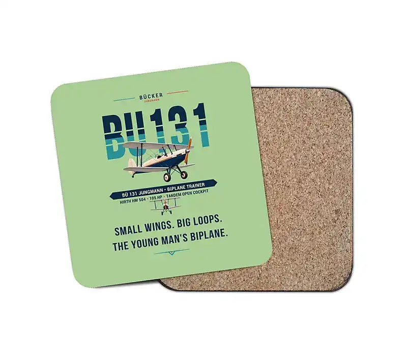 Bücker Bü 131 Jungmann - Original - Coaster - Light Green
