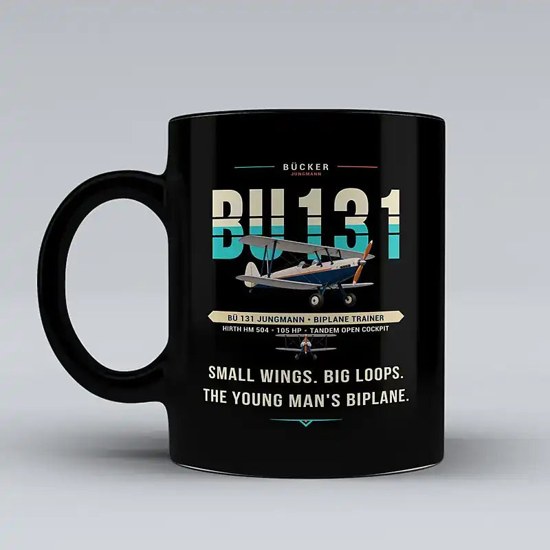 Bücker Bü 131 Jungmann - Original - Mug - Black