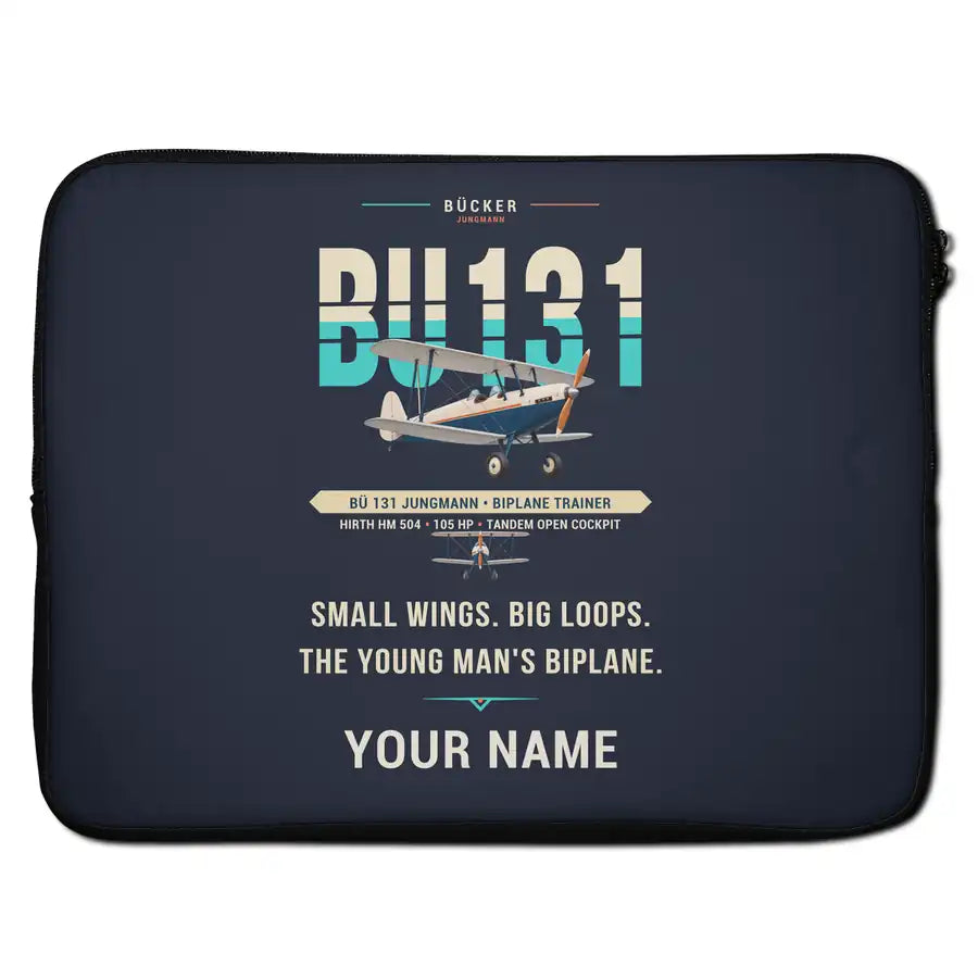 Bücker Bü 131 Jungmann - Original + Name - Laptop Sleeve
