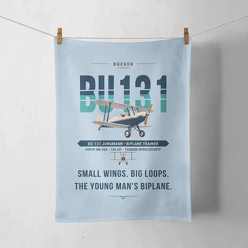 Bücker Bü 131 Jungmann - Original - Towel - Light Blue
