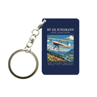 Thumbnail for Bücker Bü 131 Jungmann - Poster - Key Chain - Navy Blue