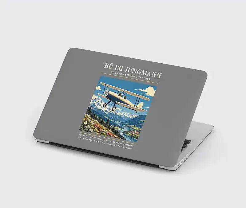 Bücker Bü 131 Jungmann - Poster - MacBook Case - Gray