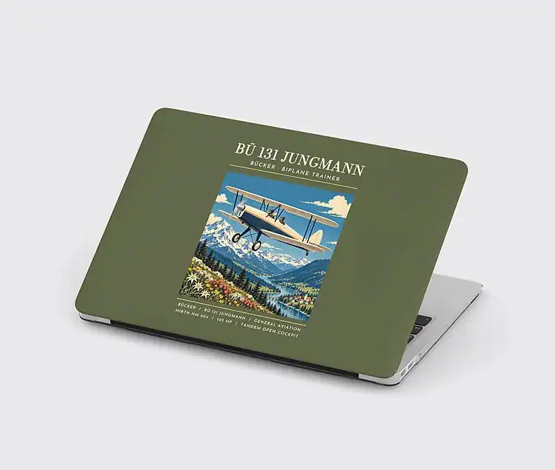 Bücker Bü 131 Jungmann - Poster - MacBook Case - Green Army