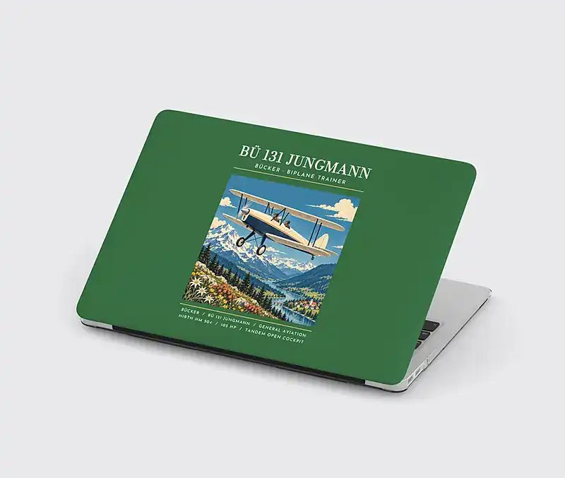Bücker Bü 131 Jungmann - Poster - MacBook Case - Green
