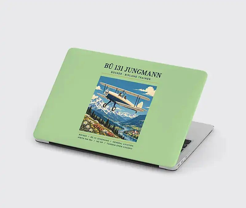 Bücker Bü 131 Jungmann - Poster - MacBook Case - Light Green