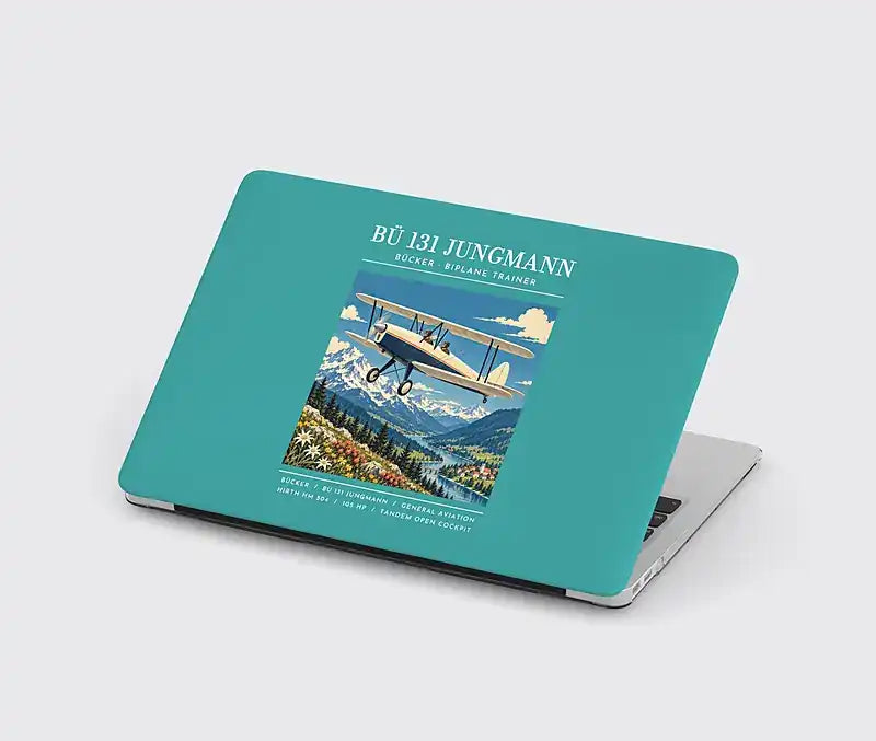 Bücker Bü 131 Jungmann - Poster - MacBook Case - Turquoise