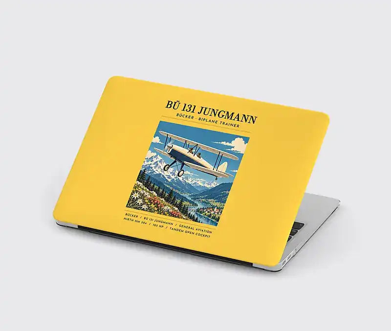 Bücker Bü 131 Jungmann - Poster - MacBook Case - Yellow