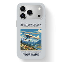 Thumbnail for Bücker Bü 131 Jungmann - Poster + Name - MagSafe iPhone 17 Pro - Light Gray