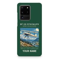 Thumbnail for Bücker Bü 131 Jungmann - Poster + Name - Samsung Case - Dark Green