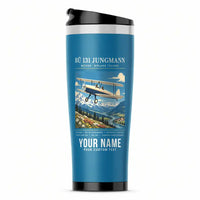 Thumbnail for Bücker Bü 131 Jungmann - Poster + Name - Stainless Steel (No Holder) - Light Blue