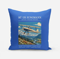 Thumbnail for Bücker Bü 131 Jungmann - Poster - Pillow - Blue