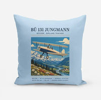 Thumbnail for Bücker Bü 131 Jungmann - Poster - Pillow - Light Blue