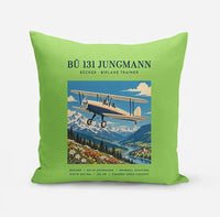 Thumbnail for Bücker Bü 131 Jungmann - Poster - Pillow - Light Green