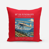 Thumbnail for Bücker Bü 131 Jungmann - Poster - Pillow - Red