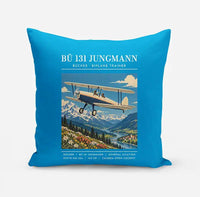Thumbnail for Bücker Bü 131 Jungmann - Poster - Pillow - Turquoise