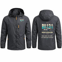 Thumbnail for Bücker Bü 131 Jungmann Stylish Jackets - Hooded Windbreaker - Original - Charcoal
