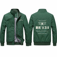 Thumbnail for Bücker Bü 131 Jungmann Stylish Jackets - Stand Collar - Heritage - Green