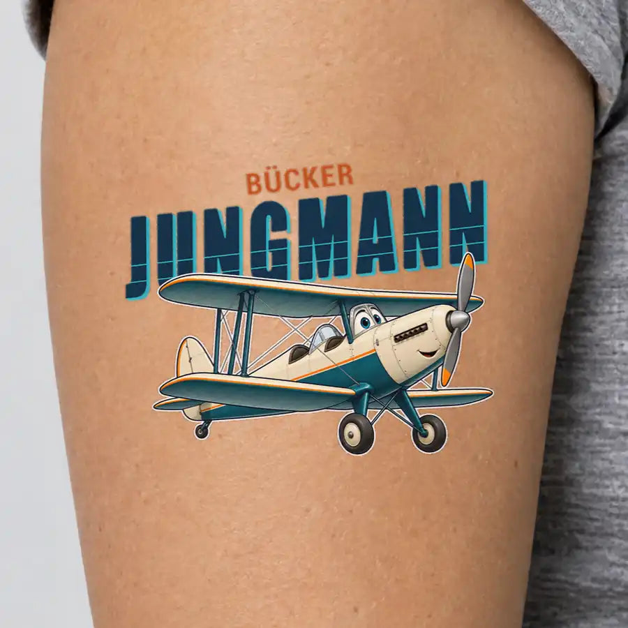 Bücker Bü 131 Jungmann - Tattoo - Cartoon