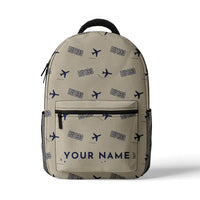 Thumbnail for Bücker Bü 133 Jungmeister - 3D Backpack - 3D Pattern + Name - Beige