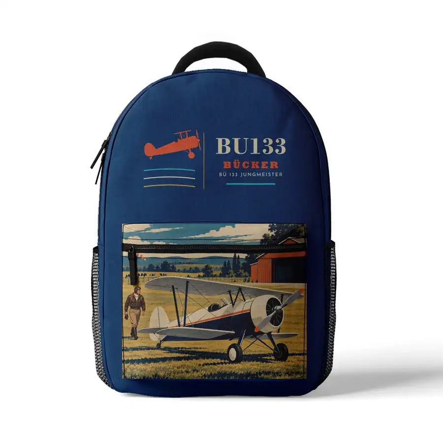 Bücker Bü 133 Jungmeister - 3D Backpack - Blue