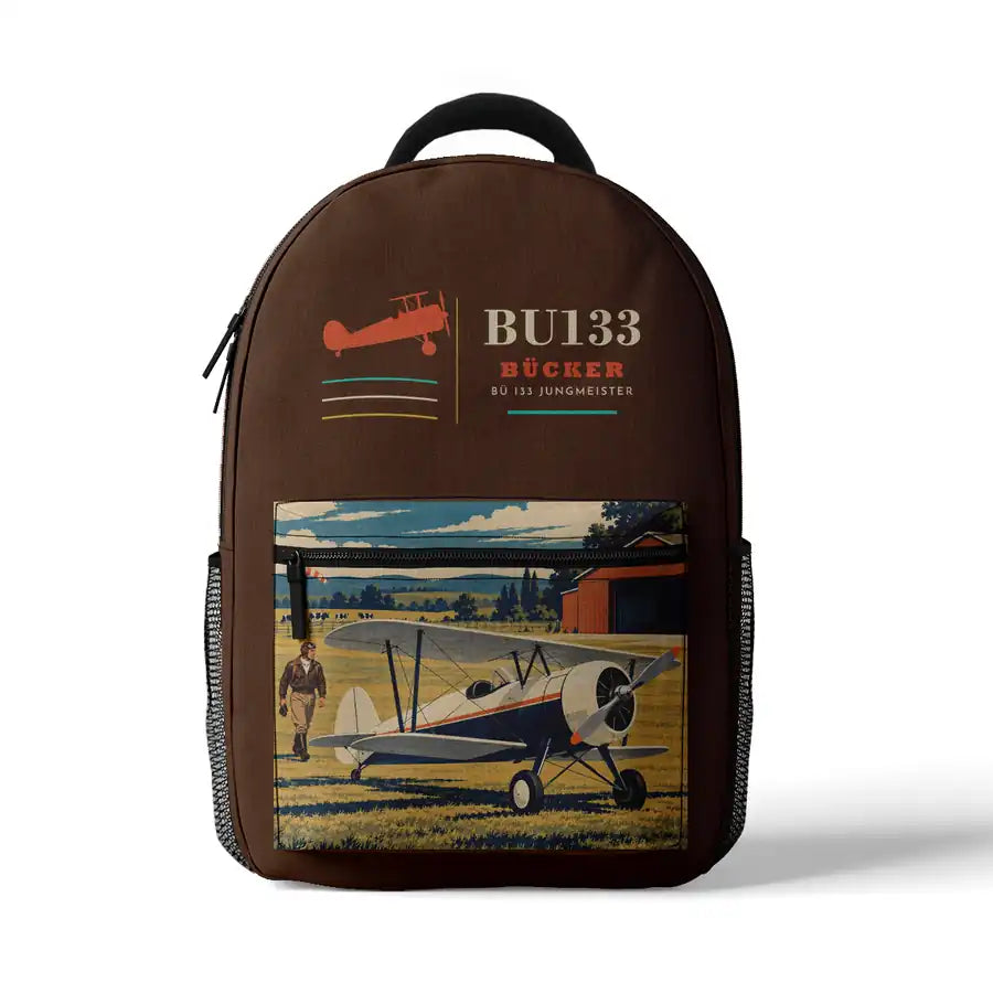 Bücker Bü 133 Jungmeister - 3D Backpack - Brown