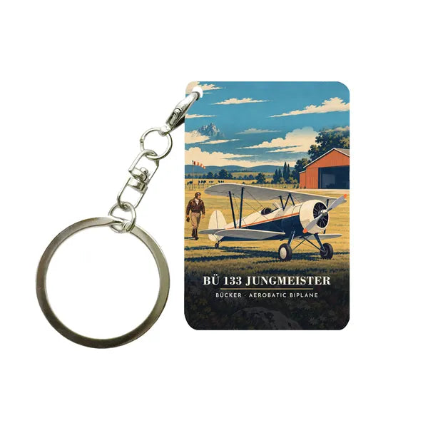 Bücker Bü 133 Jungmeister - 3D - Key Chain - Full Print
