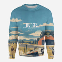 Thumbnail for Bücker Bü 133 Jungmeister 3D All-Over Print Clothing - Sweatshirt - 3D + Name