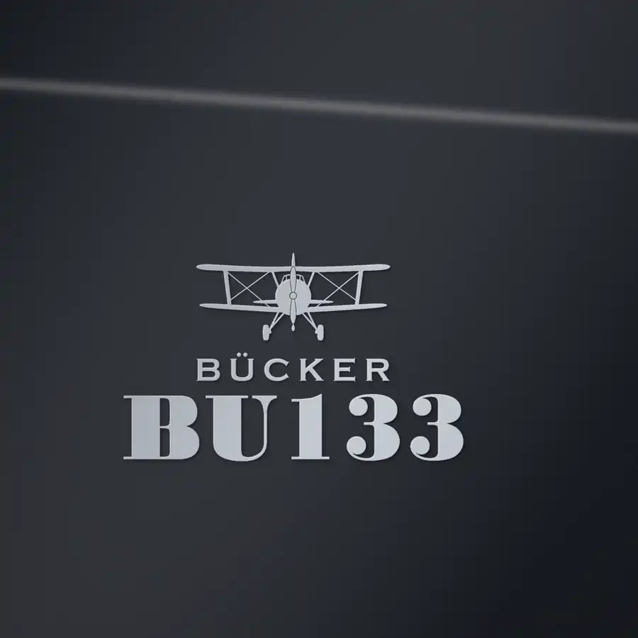 Bücker Bü 133 Jungmeister - Heritage Die-Cut - Silver - Die-Cut - Close-up