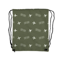 Thumbnail for Bücker Bü 133 Jungmeister - Drawstring Bag - 3D Pattern - Green Army