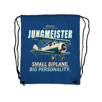 Thumbnail for Bücker Bü 133 Jungmeister - Drawstring Bag - Cartoon - Blue