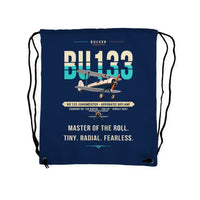 Thumbnail for Bücker Bü 133 Jungmeister - Drawstring Bag - Original - Dark Blue