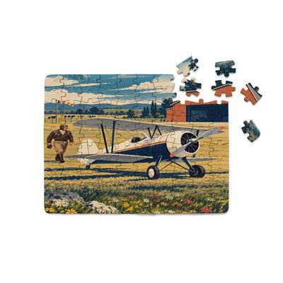 Bücker Bü 133 Jungmeister - Horizontal - Canvas Puzzle
