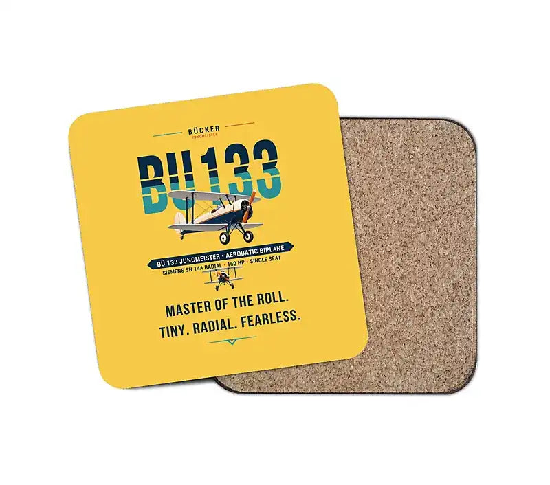 Bücker Bü 133 Jungmeister - Original - Coaster - Yellow