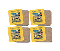 Thumbnail for Bücker Bü 133 Jungmeister - Poster - Coaster Set - Yellow