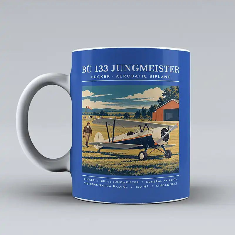 Bücker Bü 133 Jungmeister - Poster - Mug - Blue