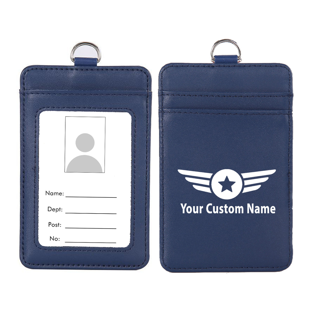 Custom Name (Badge 4) Designed ID Card Holder