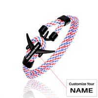Thumbnail for (Edition 2) Super Quality Stylish Airplane Shape Bracelets Black (Mixed Colours)