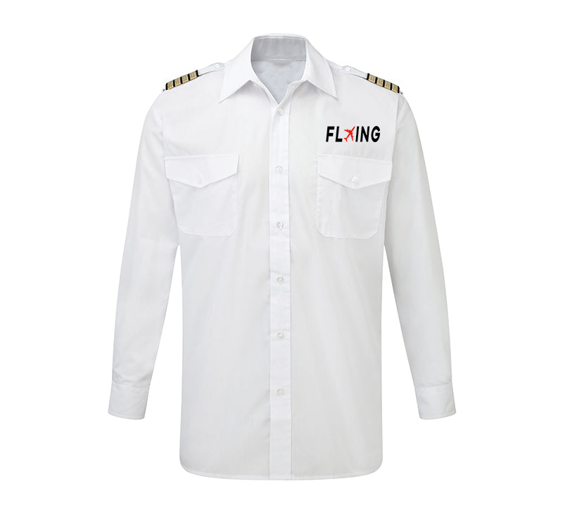 Flying Designed Long Sleeve Pilot Shirts