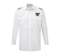 Thumbnail for Amazing Boeing 767 Designed Long Sleeve Pilot Shirts