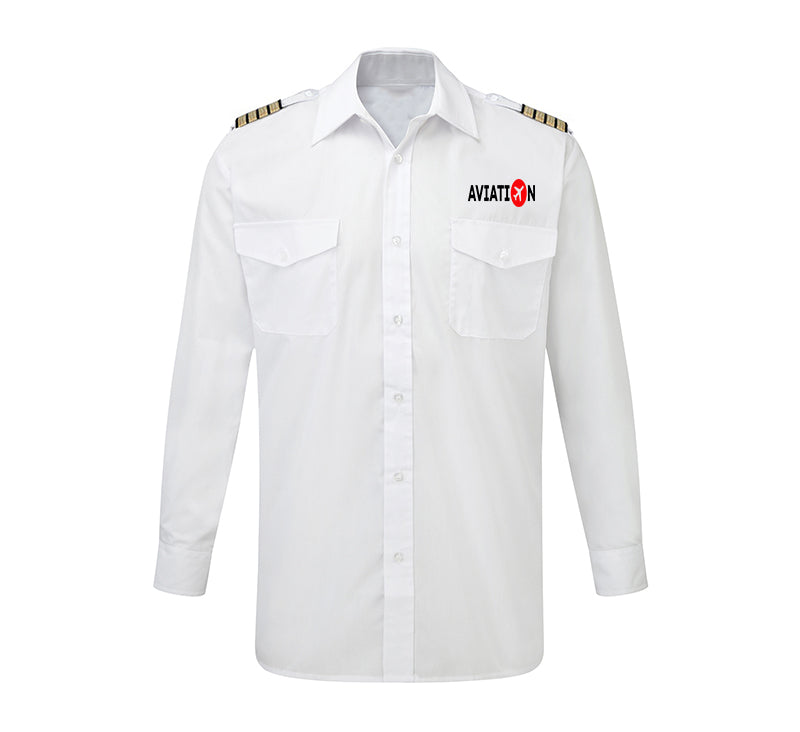 Aviation Designed Long Sleeve Pilot Shirts