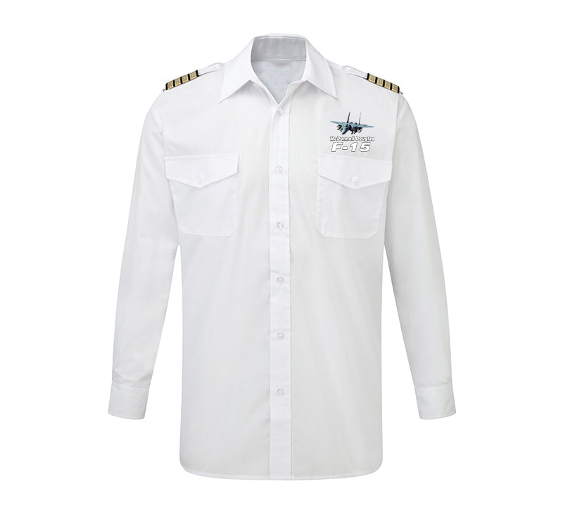 The McDonnell Douglas F15 Designed Long Sleeve Pilot Shirts