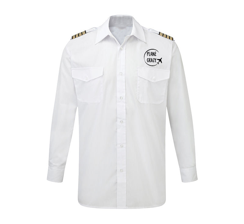 Plane Crazy Designed Long Sleeve Pilot Shirts