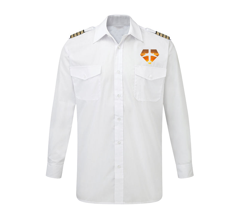 Supermen of The Skies (Sunset) Designed Long Sleeve Pilot Shirts