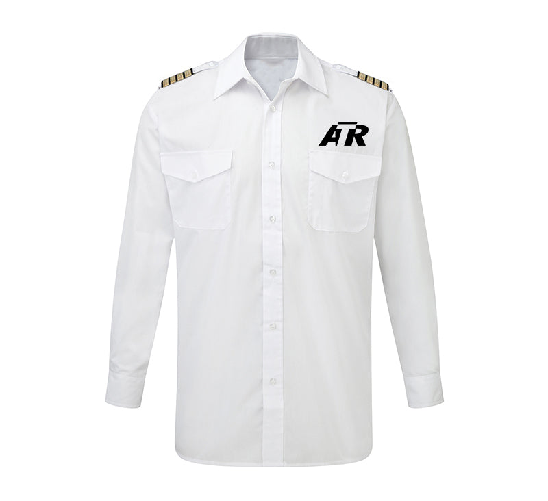 ATR & Text Designed Long Sleeve Pilot Shirts