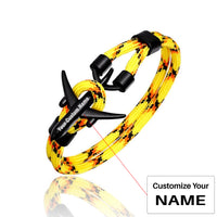 Thumbnail for (Edition 2) Super Quality Stylish Airplane Shape Bracelets Black (Mixed Colours)