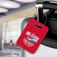 Thumbnail for BAC One-Eleven 500 - Cartoon + Name - Luggage Tag - Red