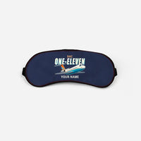Thumbnail for BAC One-Eleven 500 - Cartoon + Name - Sleep Mask - Navy Blue