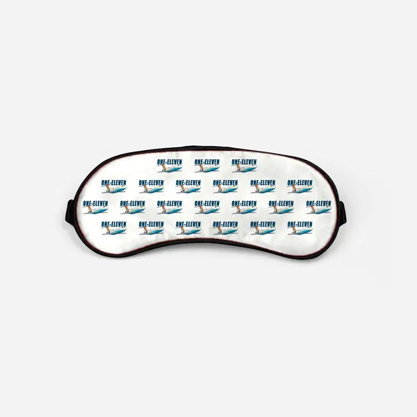 BAC One-Eleven 500 - Cartoon Pattern - Sleep Mask - White