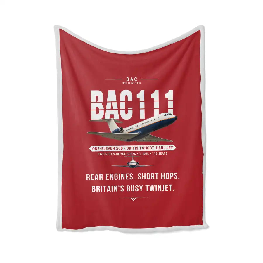 BAC One-Eleven 500 - Original - Blanket - Red